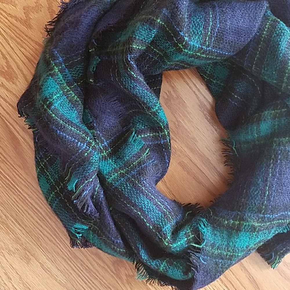 Plaid Infinity Scarf